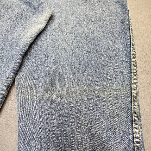 Vintage Jordache Jeans Girls 16 Blue Straight Leg Mom Stretch Distressed Denim - Picture 11 of 12